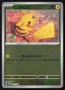 Pokemon Japanese Pikachu 216/SV-P Summer Promo Pack Reverse Holo LIGHT PLAY - Image 1