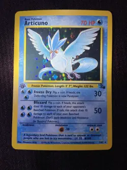Pokemon TCG Fossil Set Articuno 2/62 Rare Holo 1st Edition - Image 4
