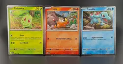 Pokemon TCG Chikorita Tepig Totodile Cosmos Holo Promo Ascended Heroes - Image 1