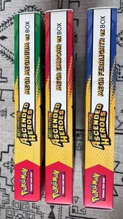 Pokemon TCG Ascended Heroes EX Box 3-Pack (Costco Exclusive Bundle) – NEW ✅ - Image 3