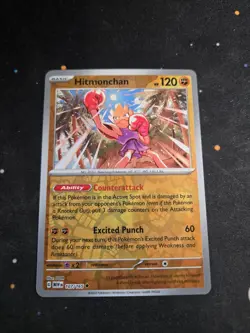 Hitmonchan 107/165 Uncommon 151 Pokemon Reverse Holo NM - Image 1