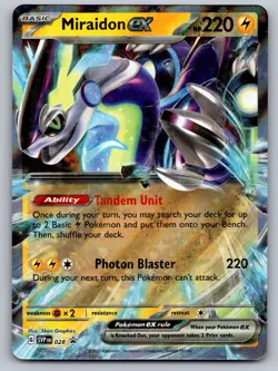 Miraidon ex 028 Holo Promo Scarlet & Violet Promo Pokemon Near Mint - Image 1