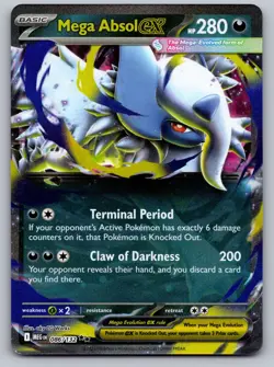 Mega Absol ex 086/132 Double Rare Mega Evolution Pokemon Holo Near Mint - Image 1