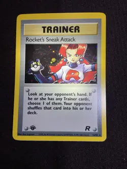Pokemon TCG Team Rocket Set Rocket's Sneak Attack 16/82 Rare Holo 1st Edition - Image 5