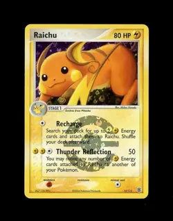 2004 Pokemon FIRE RED & LEAF GREEN RAICHU REVERSE HOLO 12/112 RARE! LP - Image 1