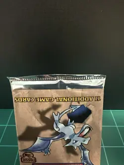 Pokemon Fossil Unlimited Booster Pack Sealed Vintage 21.29g Aerodactyl Art - Image 3