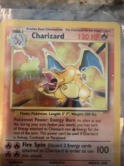 Pokemon TCG Charizard Base Set Holo Unlimited Rare - Image 2