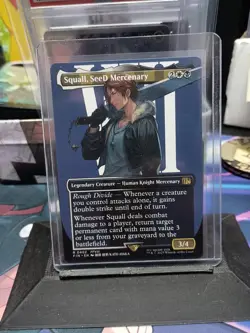 Squall, SeeD Mercenary - Borderless - Final Fantasy #402 Rare, NM, MTG - Image 1