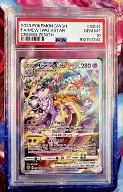 MEWTWO VSTAR GG44/GG70 POKEMON SWSH Crown Zenith: Galarian Gallery Holo PSA 10 - Image 4
