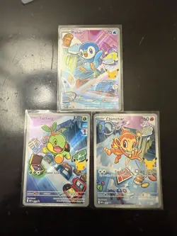 Pokemon First Partner Collection Series 1: Turtwig, Chimchar, & Piplup - NM - Image 1