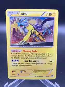 Pokemon TCG Raikou 55/162 Cosmos Holo Promo LP - Image 1