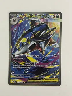 Pokemon Mega Sharpedo ex 127/094 Special Illustration Rare Holo Phantasmal Flam… - Image 1