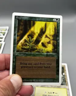 MTG Revised 1994 Green Blue Deck w/ Regrowth Lure Desert Twister Tim - Image 3