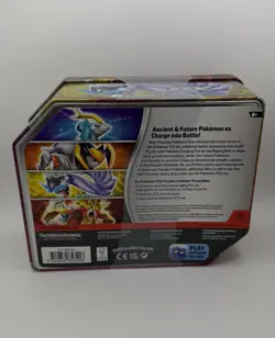 2024 Pokemon TCG Paradox Destinies Tin Gouging Fire Factory Sealed - Image 2
