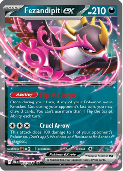 Fezandipiti ex 038/064 Sv: Shrouded Fable Holo - Pokemon TCG - NM - Image 1