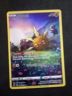 Pokemon TCG Solrock Crown Zenith: Galarian Gallery GG15/GG70 Holo Rare - Image 1