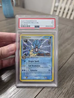 2005 Pokemon EX Deoxys 8 Gyarados Holo Reverse PSA 5 147675187 - Image 1