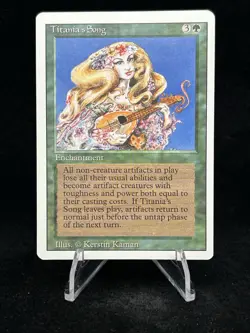 TITANIA’S SONG Revised Edition 1994 Magic the Gathering (MTG) TCG 🔥Rare🔥 - Image 1
