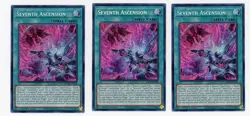 3x Seventh Ascension 1st Edition Secret Rare RA04-EN098 Yu-Gi-Oh! - Image 1