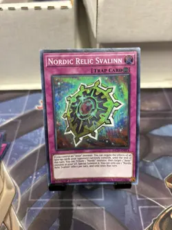 Yu-Gi-Oh! Nordic Relic Svalinn 1st Ed. BACH-EN074 Super Rare NM/LP x1 - Image 1