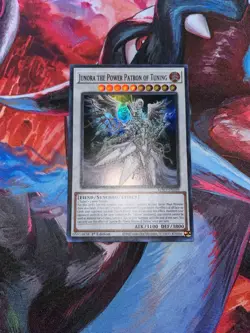 Yugioh! Junora the Power Patron of Tuning BPRO-EN039 Super Rare 1st Edition NM - Image 1