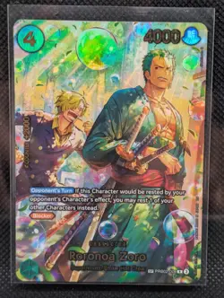 Roronoa Zoro PRB02-006 (SP) The Azure Sea's Seven OP14 One Piece PACK FRESH - Image 1