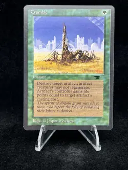 CRUMBLE Antiquities 1994 Magic The Gathering (MTG) TCG - Image 1