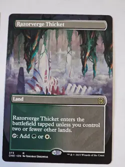MTG - Razorverge Thicket Borderless- Phyrexia All Will Be One - Image 1