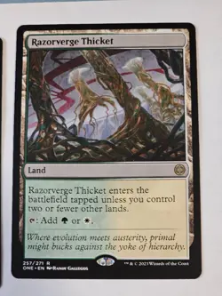 MTG - Razorverge Thicket - Phyrexia All Will Be One - Image 1