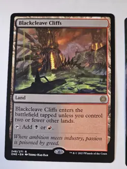 MTG - Blackcleave Cliffs - Phyrexia All Will Be One - Image 1