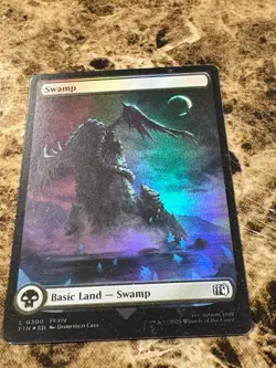 SWAMP Magic MTG Final Fantasy #300 Full Art Foil - Image 1