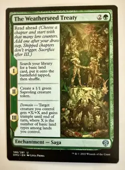MTG Magic the Gathering The Weatherseed Treaty (188/552) Dominaria United LP - Image 1