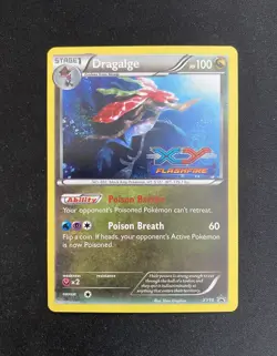 Pokemon Flashfire Dragalge Prerelease XY10 Stamped Promo Holo - Image 1