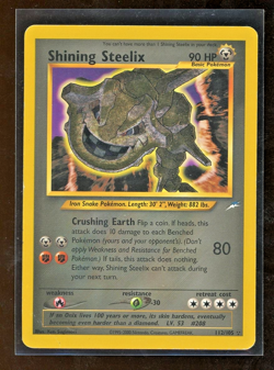 2002 Pokemon Neo Destiny Shining SHINY Steelix 112/105 Holo Foil Unlimited WOTC - Image 1