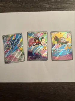 Pokemon 2026 First Partner Illustration Collection Series 1 Promo Set of 3 Cards - Image 2