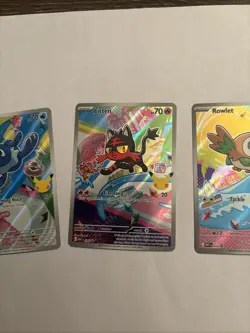 Pokemon 2026 First Partner Illustration Collection Series 1 Promo Set of 3 Cards - Image 4