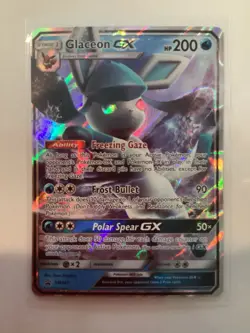 Glaceon GX SM147 Black Star Promo Rare Full Art Holo Pokemon TCG card NM - Image 1