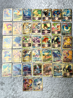 Set of 37 Leafeon, Jolteon, Flareon & More Gold Foil Fan Art Display Card NM! - Image 1