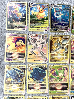 Set of 37 Leafeon, Jolteon, Flareon & More Gold Foil Fan Art Display Card NM! - Image 2