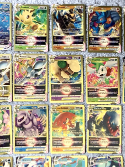 Set of 37 Leafeon, Jolteon, Flareon & More Gold Foil Fan Art Display Card NM! - Image 3