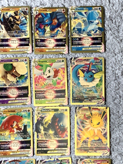 Set of 37 Leafeon, Jolteon, Flareon & More Gold Foil Fan Art Display Card NM! - Image 4