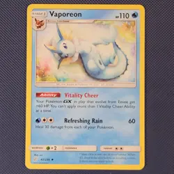 Vaporeon 42/236 - Cosmic Eclipse - Uncommon Pokemon Card - M / NM - Image 1