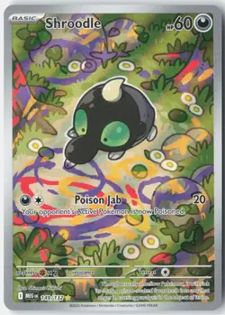 Shroodle ME01: Mega Evolution 149/132 Pokemon Card Holo - Image 1