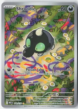 Shroodle ME01: Mega Evolution 149/132 Pokemon Card Holo NM - Image 1