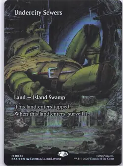 Undercity Sewers (Borderless) 20 M Foil PZA NM - Image 1