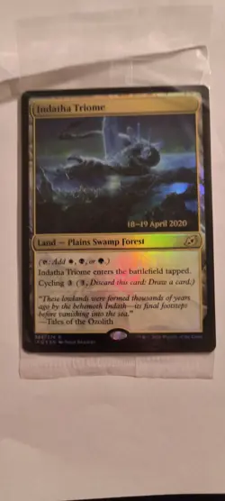 Indatha Triome Ikoria: Lair of Behemoths Foil Prerelease Promo NM Unused - Image 1