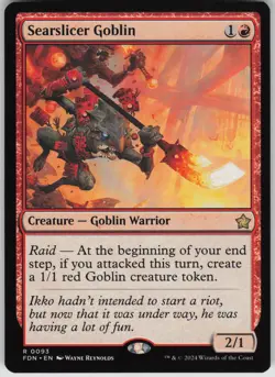 Searslicer Goblin R Foundations 93 NM - Image 1