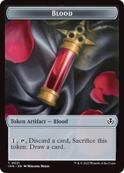 Blood || Vampire (0007) (Foil) Token - Innistrad Remastered (INR) - Image 1