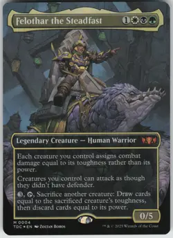 Felothar the Steadfast (Borderless) M Commander: Tarkir: Dragonstorm 4 NM - Image 1