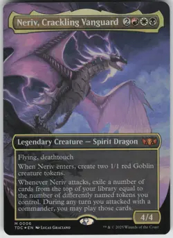 Neriv, Crackling Vanguard (Borderless) M Commander: Tarkir: Dragonstorm 6 NM - Image 1